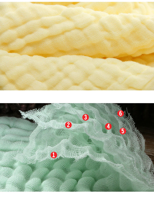 Toalla de Baño para Bebé de 6 Capas de Gasa Suave y Absorbente - Image 18