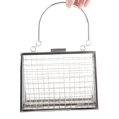 Bolso de Noche Metálico Calado Elegante para Mujer - Image 5