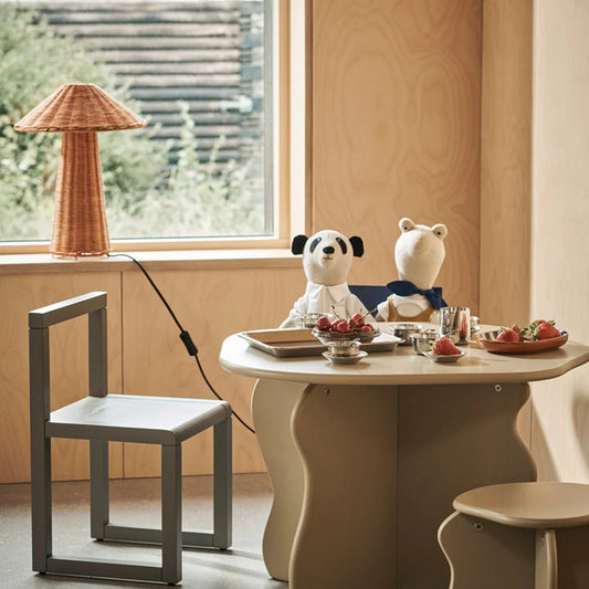 Lámpara de Mesa Tejida a Mano con Forma de Hongo - Diseño Vintage para Estudio y Dormitorio - Image 2