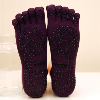 Calcetines Deportivos de Algodón con Dedos Separados Antideslizantes - Image 11