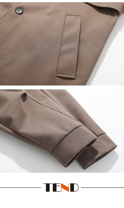 Abrigo de Lana Clásico Estilo Británico para Hombre - Image 11
