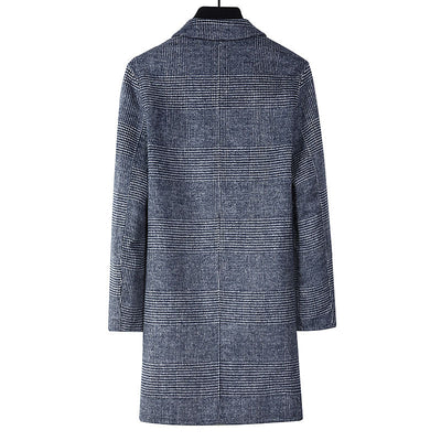Abrigo de Lana Reversible a Cuadros para Hombre - Image 12