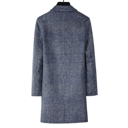 Abrigo de Lana Reversible a Cuadros para Hombre - Image 12