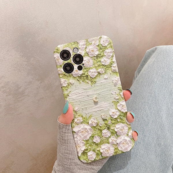 Funda Protectora para Celular con Diseño de Paisaje al Óleo - Resistente a Caídas para Mujeres