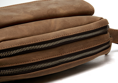 Bolsa Mensajera de Cuero para Hombre - Estilo Casual y Profesional - Image 14
