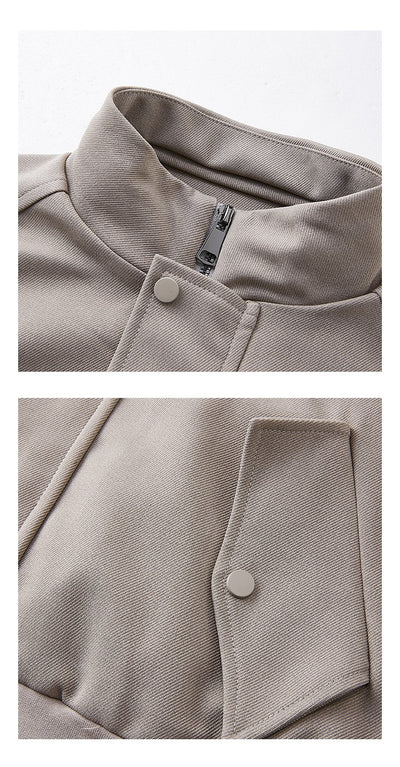 Chaqueta Raglan Casual con Cuello Alzado - Image 7