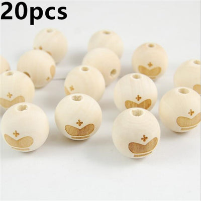 Cuentas de Madera Grabadas a Láser para Joyería DIY - Image 12