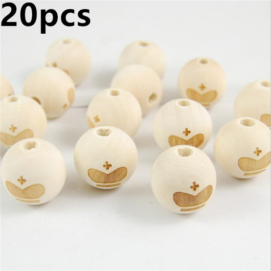 Cuentas de Madera Grabadas a Láser para Joyería DIY - Image 12