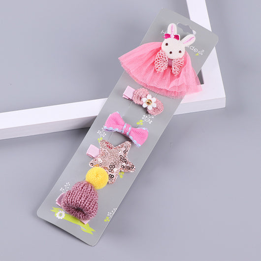 Horquillas Princesa Coreanas para Niñas - Set de Clips Decorativos Lindos - Image 3