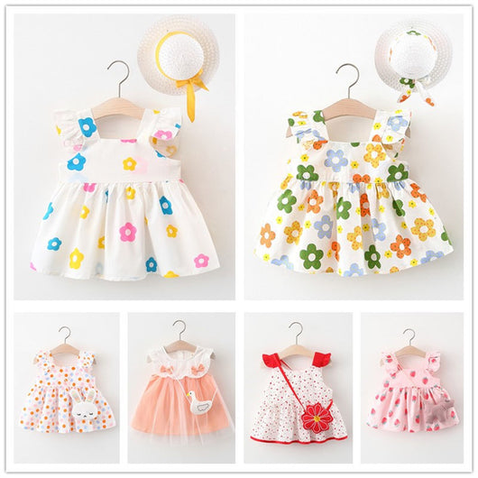 Vestido Infantil Niña Verano Sin Mangas Estampado - Image 13