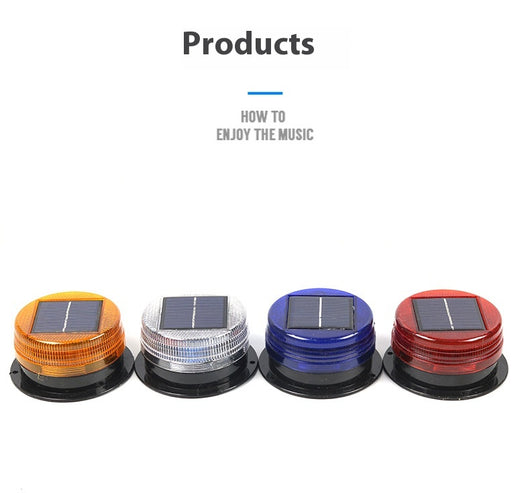 Luz de Advertencia Solar Magnética Roja y Azul para Techos - Image 9