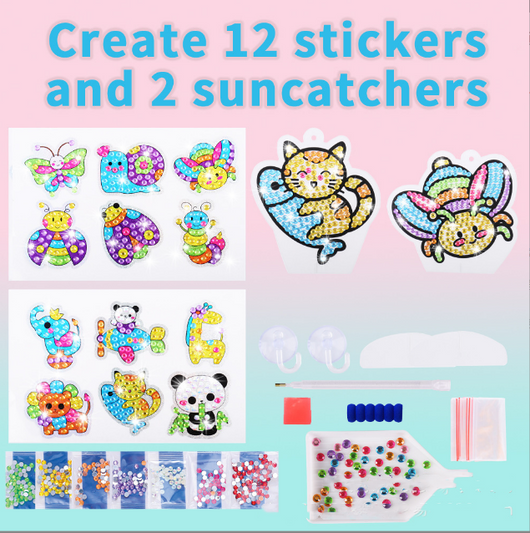 Pegatinas de Pintura de Diamante Infantil con Diseños de Caricaturas - Image 5