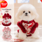 Abrigo Tradicional Chino para Mascotas - Chaqueta Acolchada de Año Nuevo para Perros y Gatos