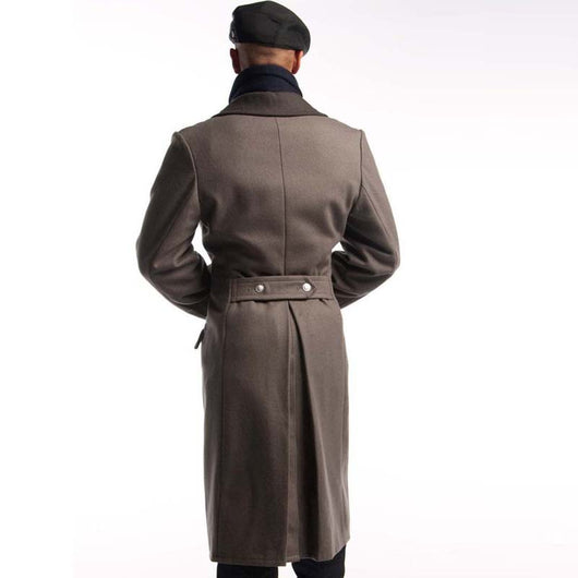 Abrigo Largo de Lana con Cuello Contraste para Hombre - Image 7