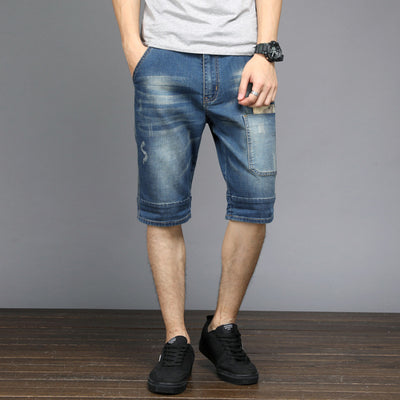 Shorts Denim Recto Suelto con Parches Five Points para Hombre - Image 6