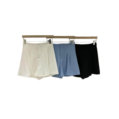 Shorts Palazzo de Cintura Alta con Pliegues para Mujer - Image 10
