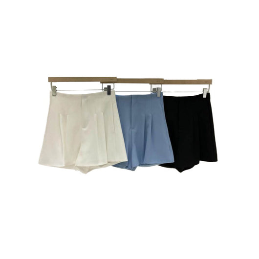 Shorts Palazzo de Cintura Alta con Pliegues para Mujer - Image 10