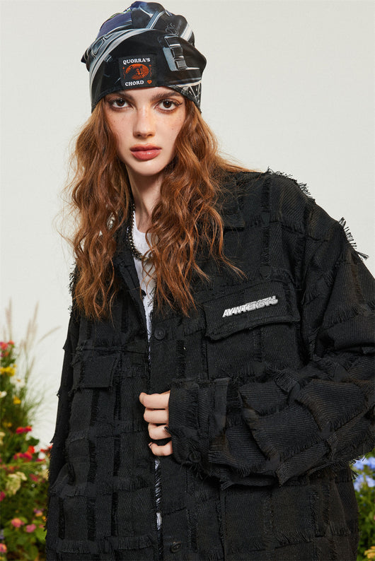 Chaqueta Jacquard con Borlas Color Sólido - Estilo High Street - Image 13