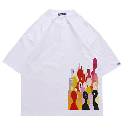 Camiseta Unisex Suelta con Estampado Gráfico Creativo - Estilo Casual Urbano - Image 5