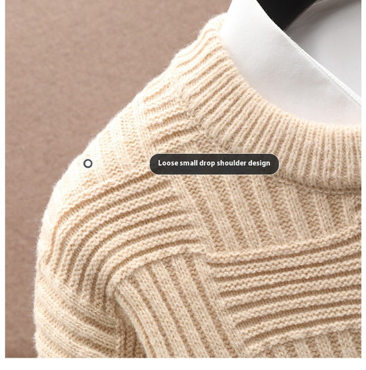Suéter Básico Manga Larga Cuello Redondo para Hombre - Image 21