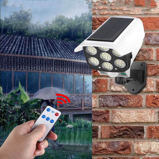 Cámara de Vigilancia Simulada con Luz Solar y Sensor de Movimiento