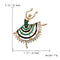 Rhinestone Pearl Dress Dancing Girl Brooches Women Dancer Sports Brooch Pins Gifts Estilo H