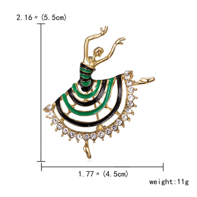 Broche Bailarina con Perlas y Cristales - Accesorio Deportivo para Mujeres - Image 15