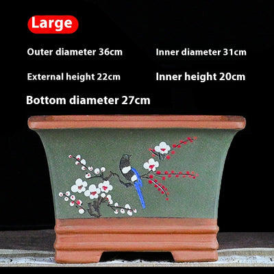 Maceta de Cerámica Púrpura para Bonsái y Plantas de Jardín - Image 15
