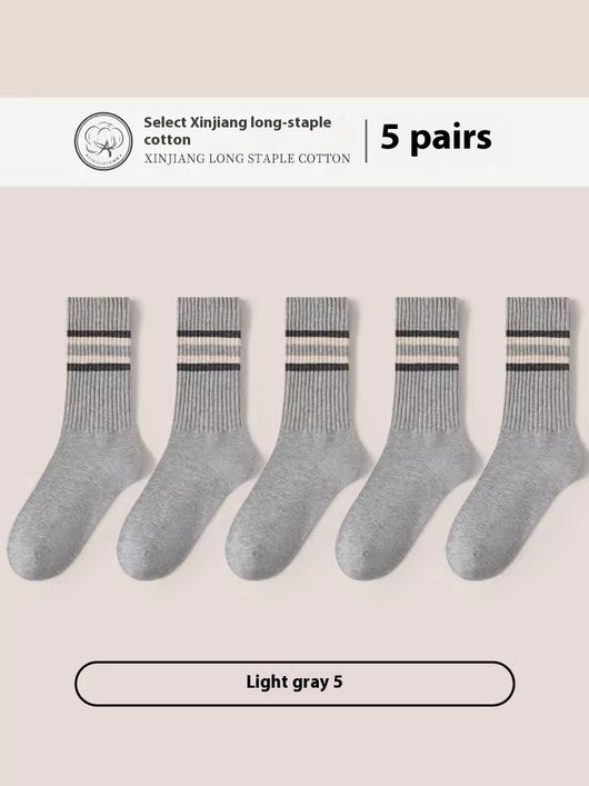 Calcetines Deportivos de Algodón Puro para Hombre - Talla Grande, Transpirables y Cómodos - Image 13