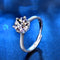 Anillo de Moissanita para Mujer con Seis Garras