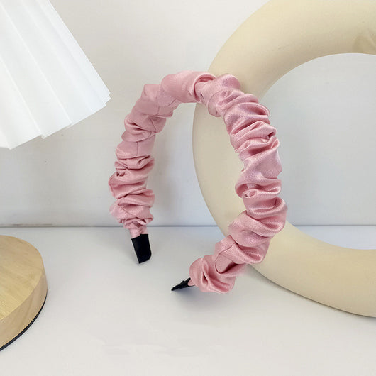 Diadema Plisada de Tela Estilo Retro Francés Versátil para Chicas - Image 16