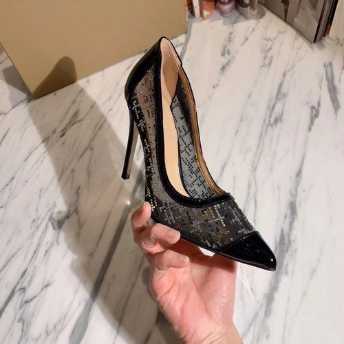 Tacones Stiletto de Malla con Punta Afilada - Diseño Sexy y Elegante - Image 4