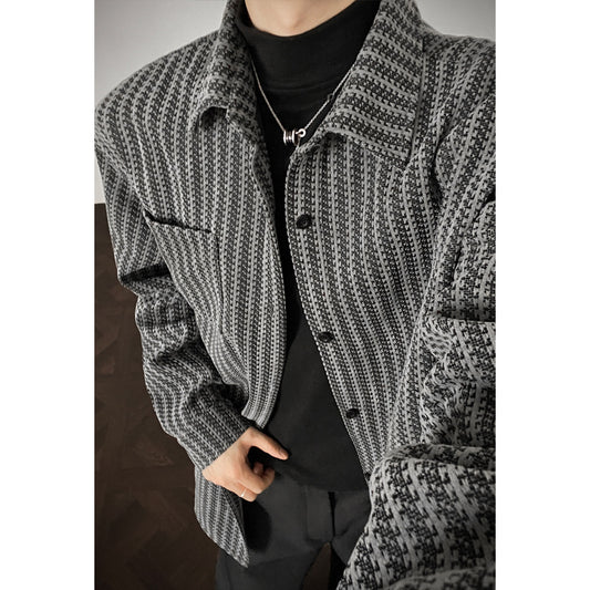 Chaqueta Camisa Hombre Espiga Atrevida Estilo Chanel - Image 2