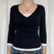 Camiseta Minimalista de Manga Larga para Mujer