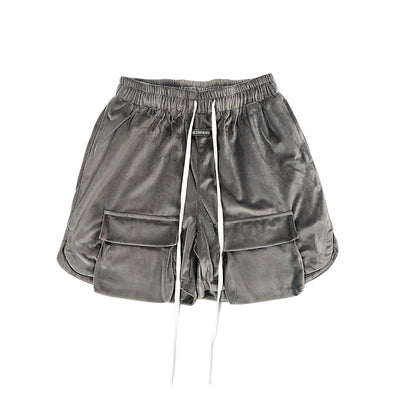 Shorts Holgados de Terciopelo con Bolsillos Grandes y Aberturas Laterales - Image 12