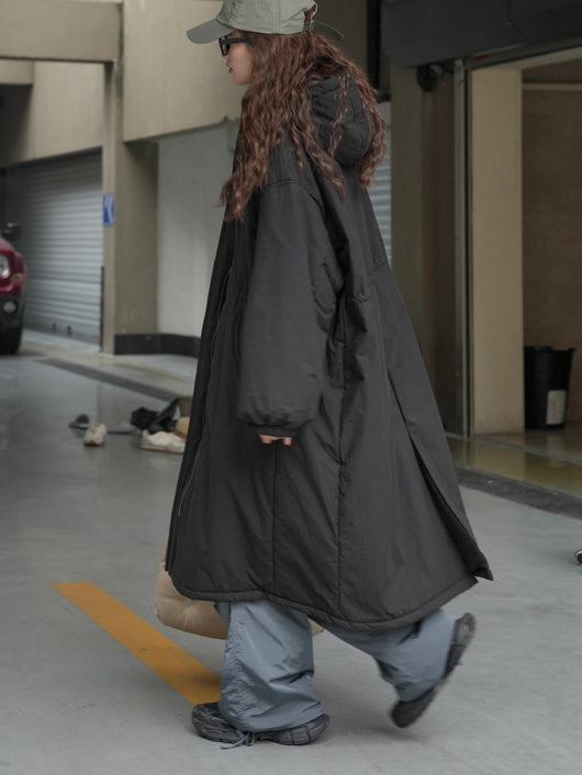 Abrigo Acolchado Coreano Holgado con Capucha - Algodón Invierno - Image 30