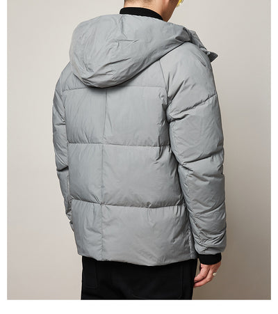 Parka Impermeable Ligera con Capucha para Hombre - Abrigo Térmico Invierno - Image 20