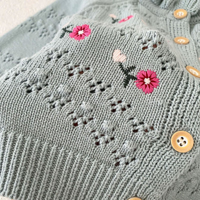 Cardigan Tejido Hueco Bordado Versátil - Image 25