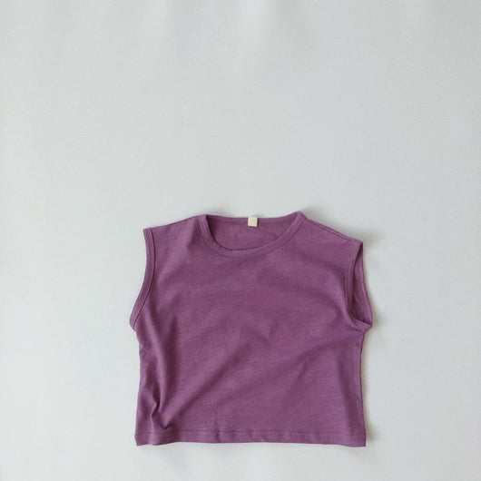 Chaleco Infantil de Algodón Slub sin Mangas - Suave y Transpirable - Image 17