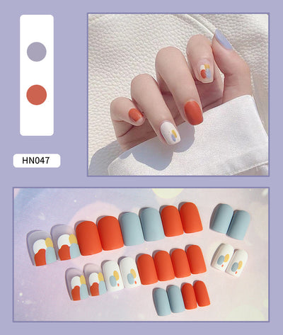 Uñas Postizas Decoradas Adhesivas - Diseño Profesional Listo para Usar - Image 47