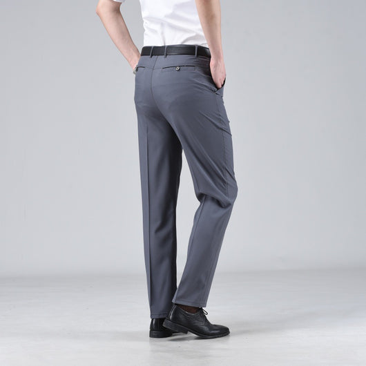 Pantalones Casuales Holgados de Pierna Recta en Colores Sólidos para Hombre - Image 13