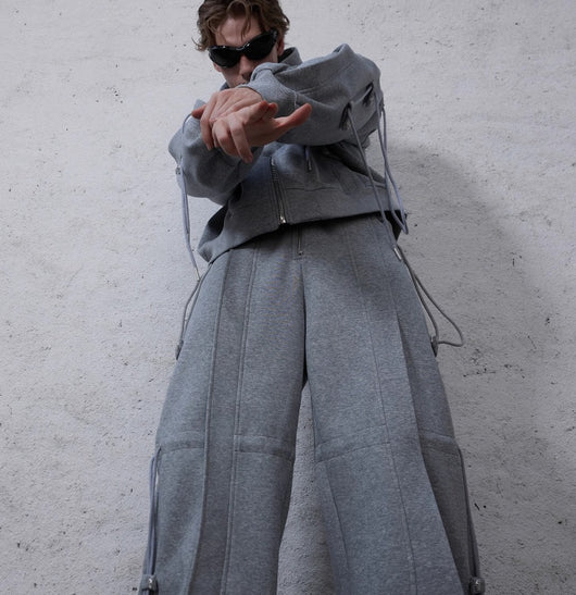 Sudadera con Capucha Oversize de Diseño Deconstruido y Cordón Ajustable - Image 2