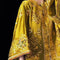 Abrigo Chino Retro con Bordado de Oro Estilo Oriental