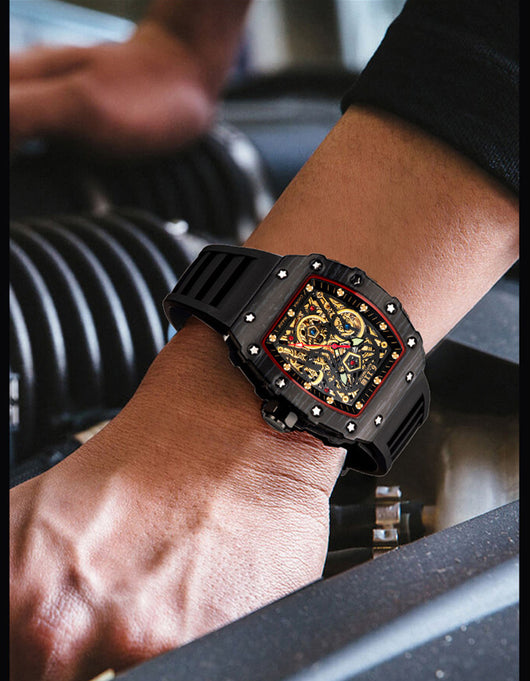 Reloj Automático Mecánico con Fondo Transparente - Image 9