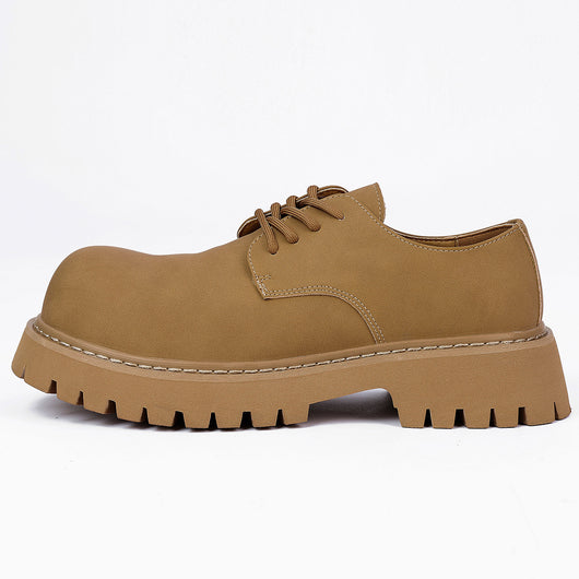 Zapatos de Vestir de Cuero Estilo Británico con Suela Gruesa Elevadora - Image 3