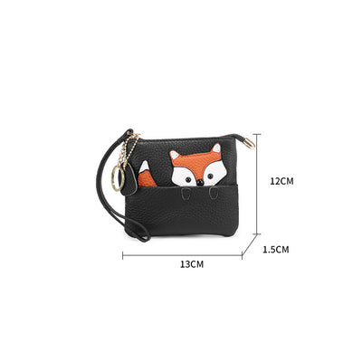 Billetera Compacta de Cuero con Cierre - Diseño Minimalista para Mujer - Image 8