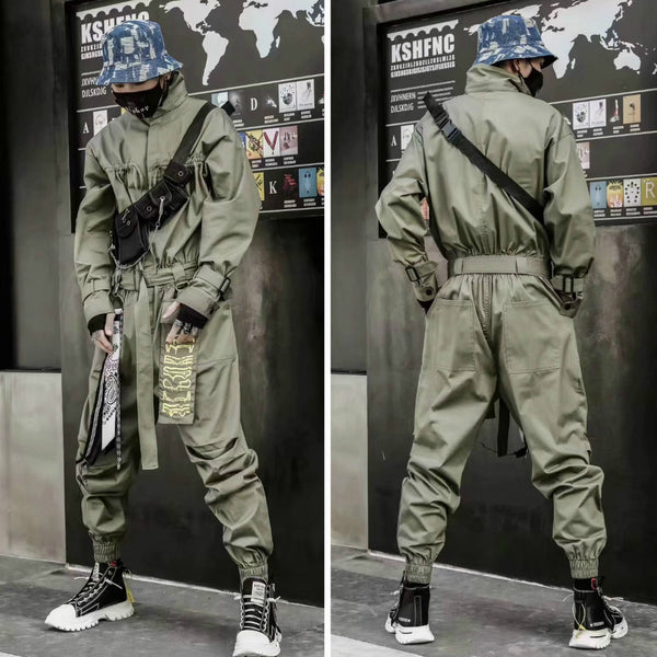 Jumpsuit Retro Casual para Hombre con Tirantes Sueltos