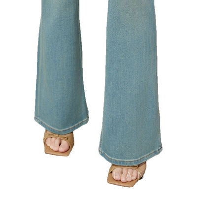 Pantalones Skinny Talle Alto Acampanados Mujer - Colores Claros Primavera Verano - Image 6