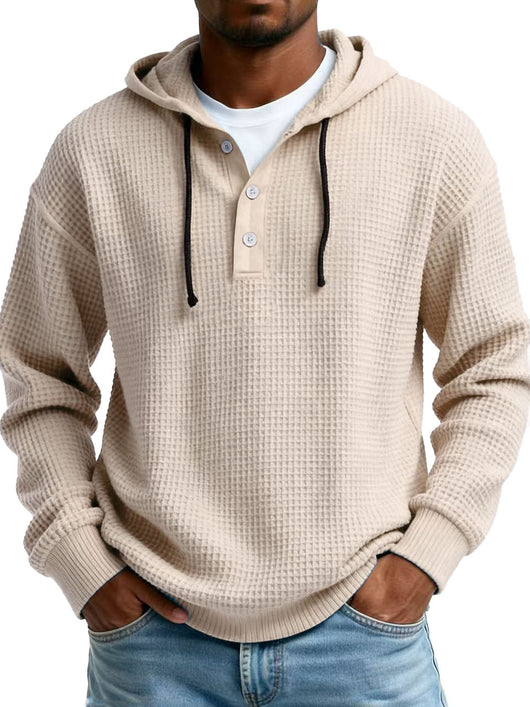 Suéter Hoodie Entallado con Cierre Medio para Hombre - Image 16