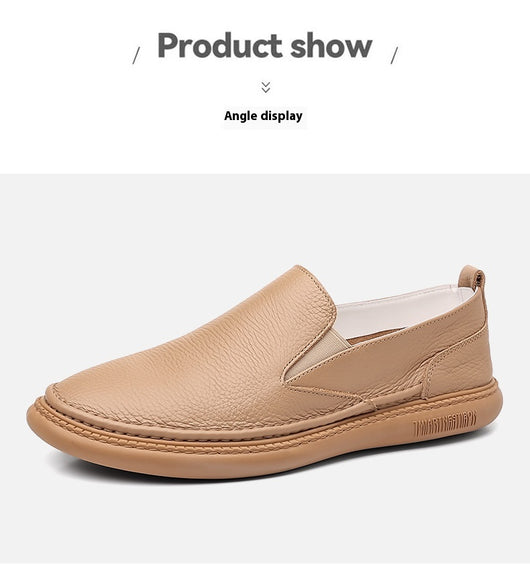 Zapatos Casuales de Cuero Genuino para Hombre - Primera Capa - Image 23